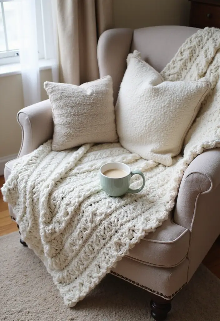 25 Colorful Crochet Patterns for Baby Blankets - 20. Chunky Knit Look