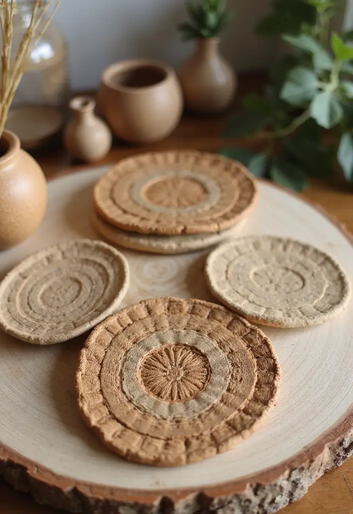 25 Crochet Coasters Free Pattern Ideas for Home Decor and Gifts - 25. Recycled Materials Coasters