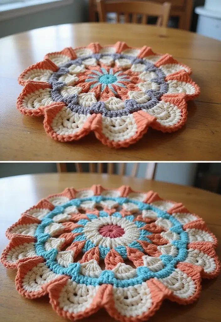 25 Crochet Pot Holders Free Pattern Ideas for Kitchen Decor and Gifting - 20. Spiral Shell Pot Holder