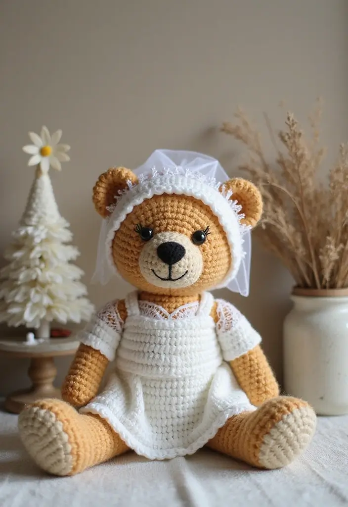25 Cute Crochet Teddy Bear Pattern Free Ideas Perfect for Handmade Gifts - 15. Teddy Bear for Special Occasions