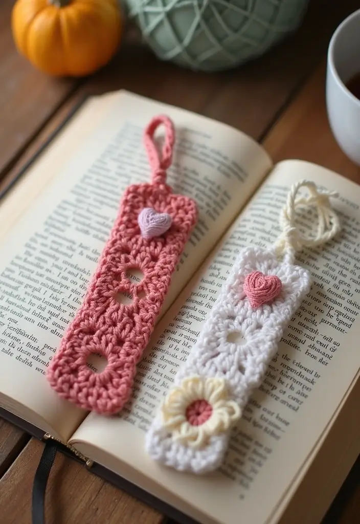 25 Cute and Creative Crochet Bookmarks Free Patterns for Book Lovers - 25. Friendship Bookmark