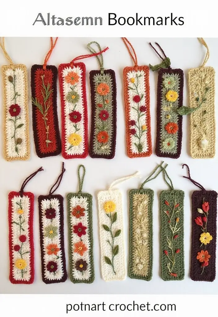 25 Cute and Creative Crochet Bookmarks Free Patterns for Book Lovers - 7. Seasonal Theme Bookmark