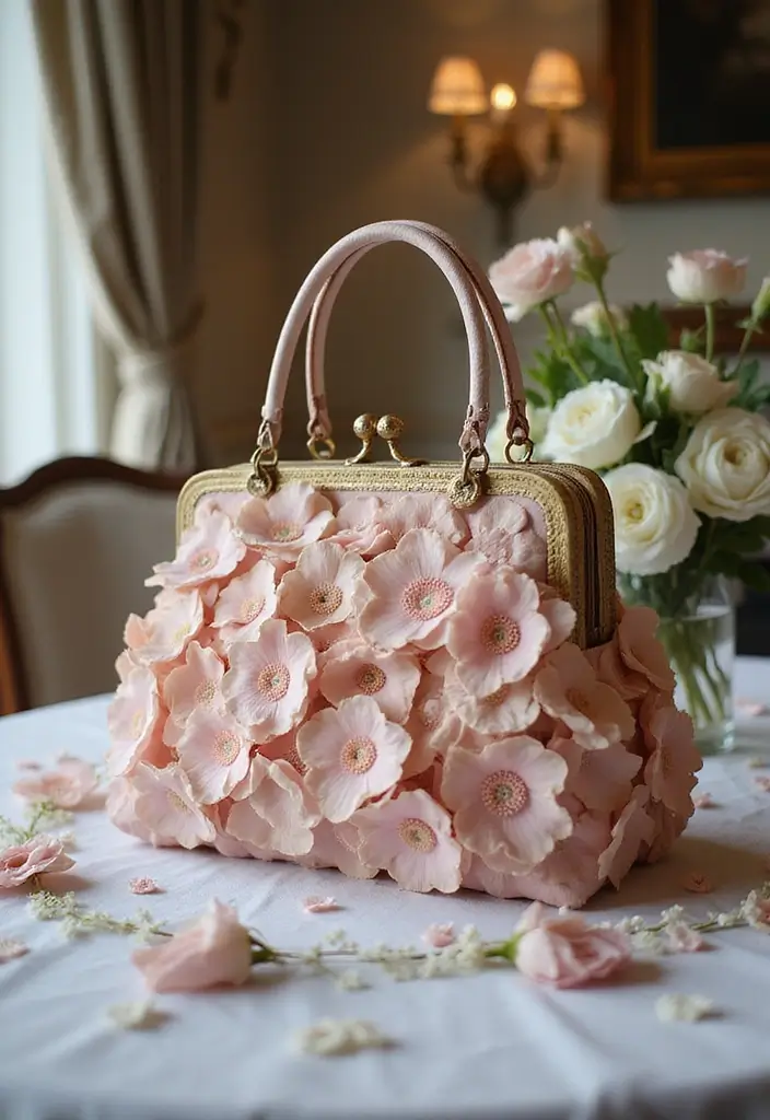 25 Mosaic Crochet Patterns Free Charts for Blankets - 25. Petal Purse