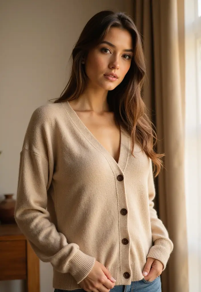 25 Stylish Crochet Cardigan Patterns: Free Women Designs for Every Season - 14. Classic Cardigan with Button Details