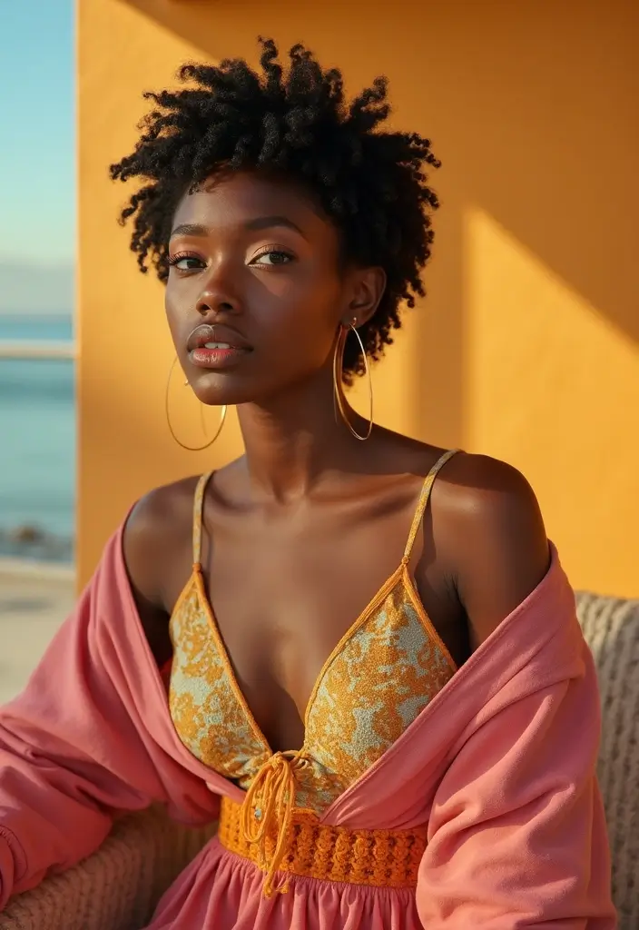 25 Stylish Curly Crochet Hair Styles for Bold and Voluminous Looks - 20. Crochet Pixie Cuts