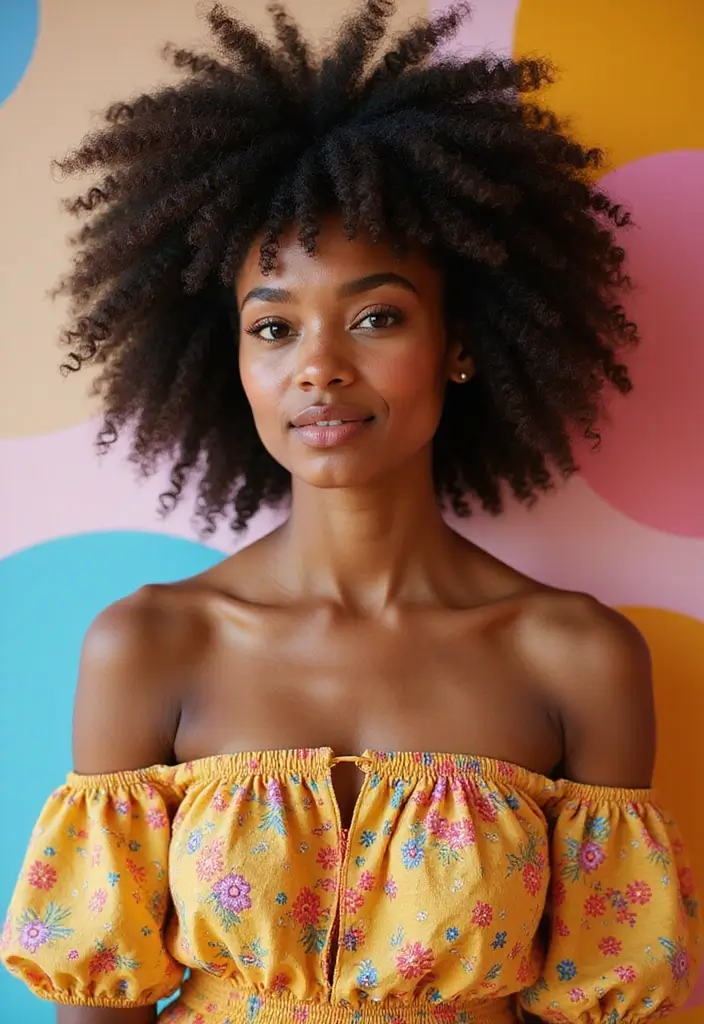 25 Stylish Curly Crochet Hair Styles for Bold and Voluminous Looks - 5. High Puff