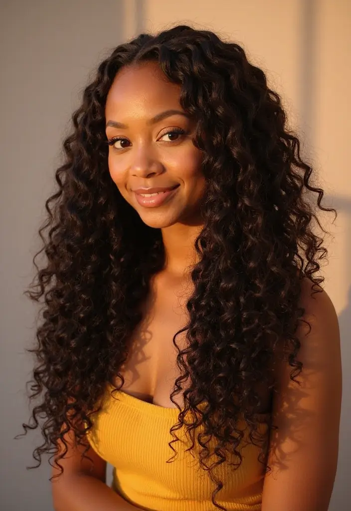 25 Stylish Curly Crochet Hair Styles for Bold and Voluminous Looks - 6. Crochet Braids with Curls