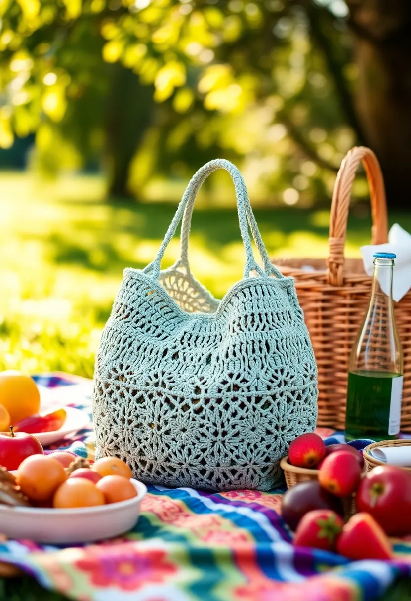 25 Stylish and Practical Crochet Tote Bags Free Patterns for Everyday Fashion - 24. The Foldable Tote