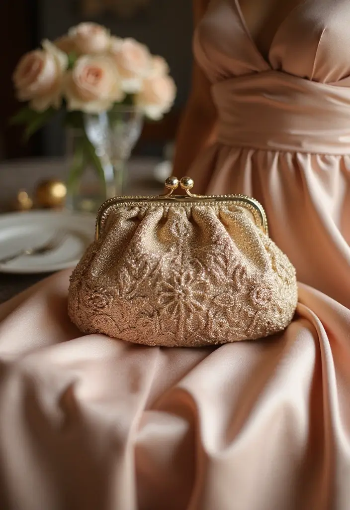 25 Stylish and Practical Crochet Tote Bags Free Patterns for Everyday Fashion - 7. Elegant Evening Bag