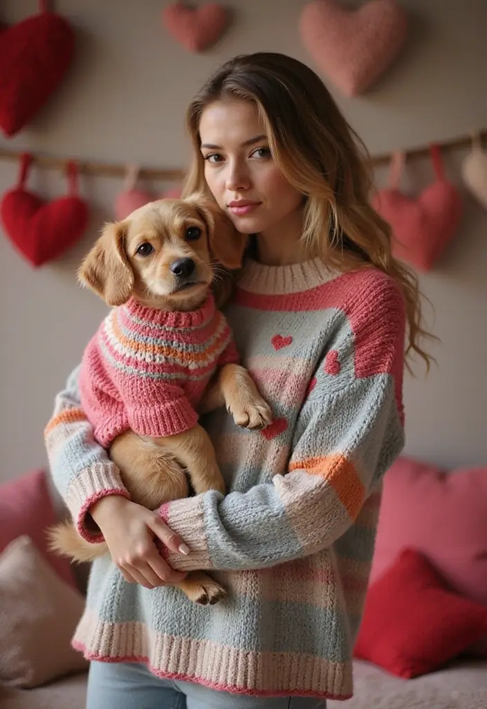 26 Adorable Crochet Dog Sweater Free Pattern Ideas for Every Size and Breed - 4. The Sweetheart Sweater