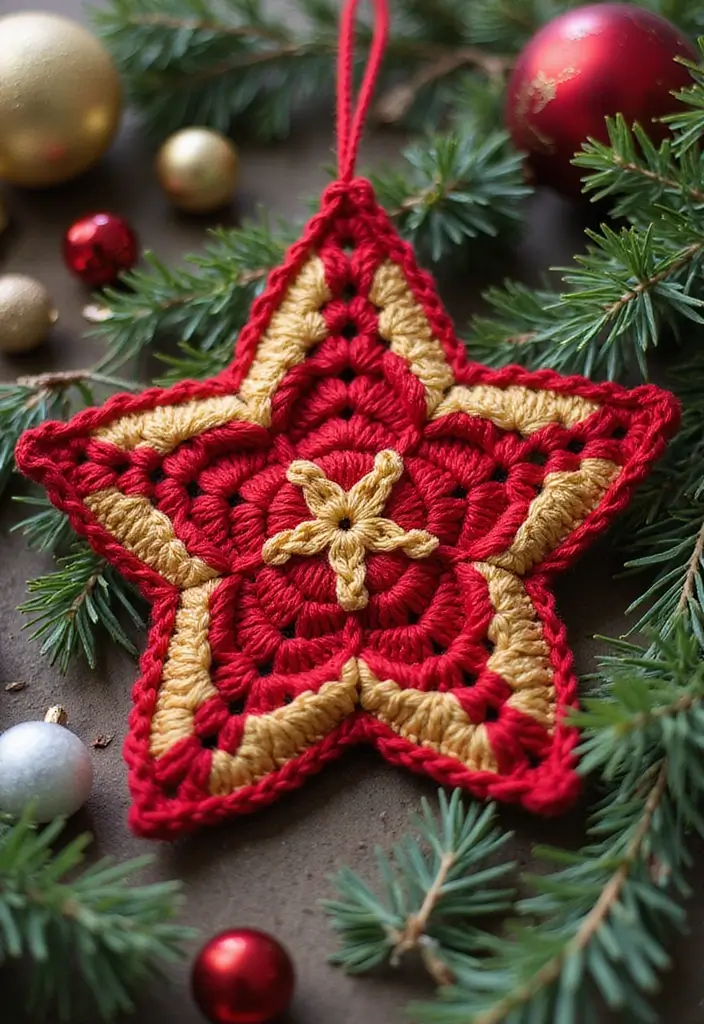 27 Bright and Beautiful Tutorials on How to Crochet a Star in Different Sizes - 1. Classic Five-Pointed Star