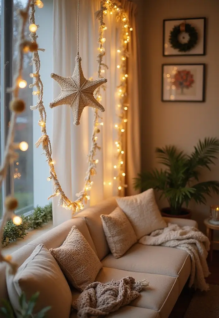 27 Bright and Beautiful Tutorials on How to Crochet a Star in Different Sizes - 3. Star Garland