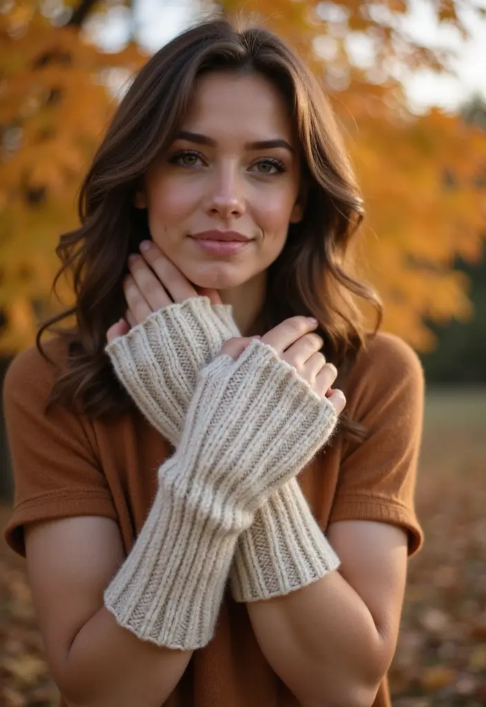 27 Cozy Crochet Fingerless Gloves Free Pattern Ideas for Autumn and Winter - 1. Classic Ribbed Fingerless Gloves