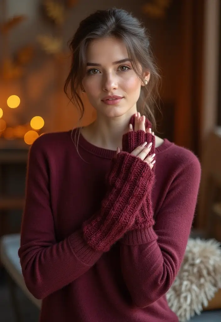 27 Cozy Crochet Fingerless Gloves Free Pattern Ideas for Autumn and Winter - 17. Cuffed Fingerless Gloves