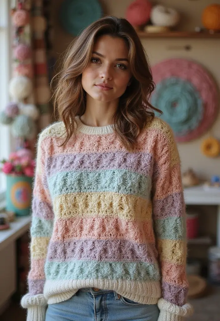 27 Cozy Crochet Sweater Pattern Free Ideas for Every Skill Level - 18. The Layered Sweater