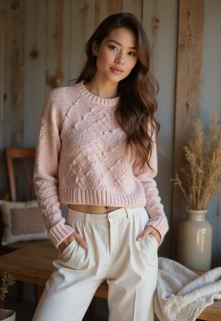 27 Cozy Crochet Sweater Pattern Free Ideas for Every Skill Level - 8. The Cropped Sweater
