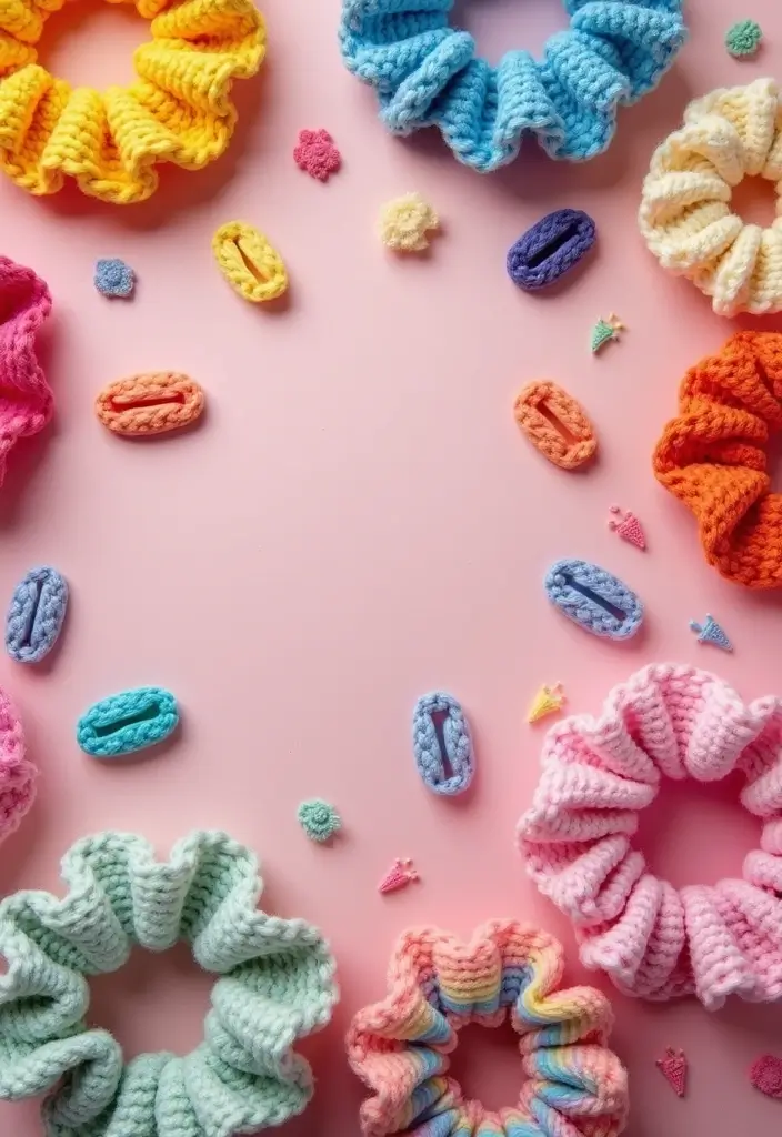 27 Creative Ideas on What to Crochet When Bored for Relaxing Craft Sessions - 19. Hair Accessories