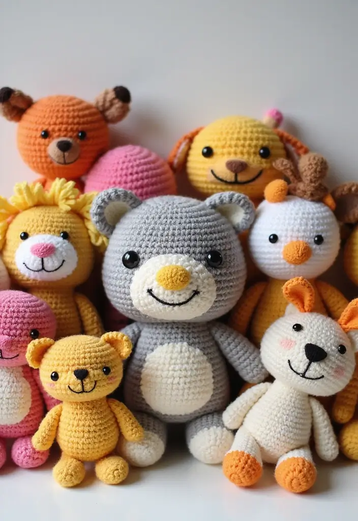 27 Creative Ideas on What to Crochet When Bored for Relaxing Craft Sessions - 6. Amigurumi Figures