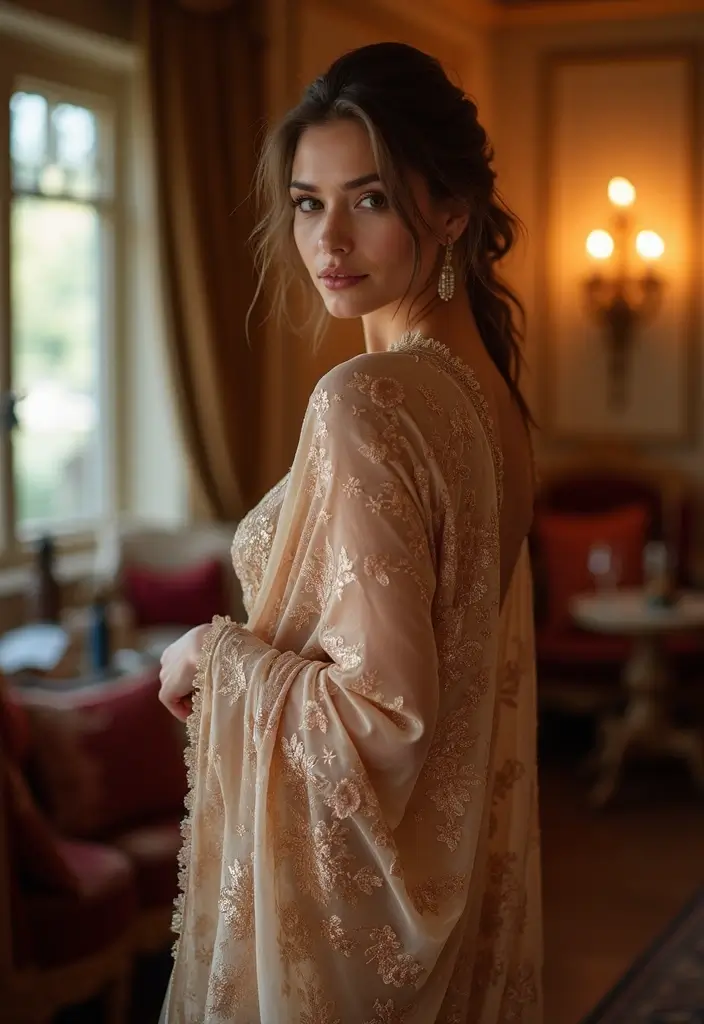 27 Elegant Crochet Shawl Patterns for Every Season - 14. Elegant Evening Shawl