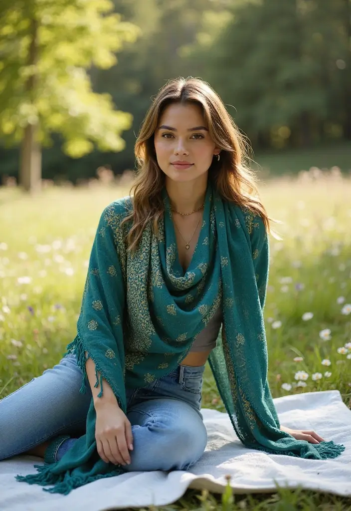 27 Elegant Crochet Shawl Patterns for Every Season - 15. Versatile Rectangular Shawl