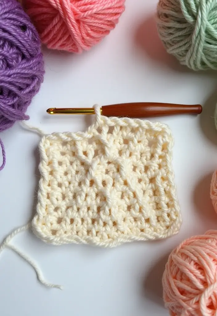 27 Simple Tutorials on How to Crochet for Beginners with Easy Stitches and Patterns - 4. Double Crochet Stitch