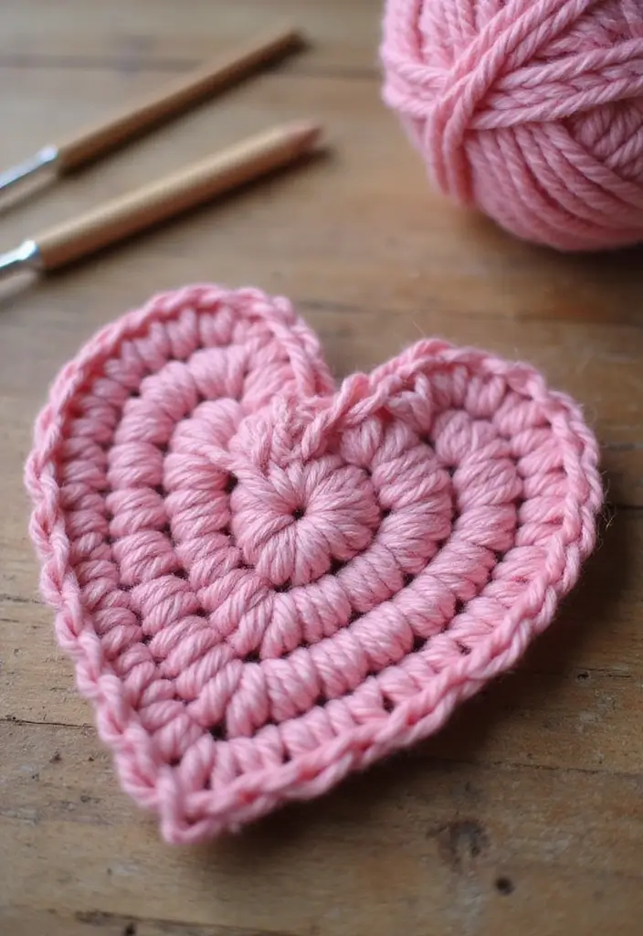 27 Step-by-Step Guides on How to Crochet a Heart: Patterns for Decor and Gifts - 1. Basic Crochet Heart Pattern