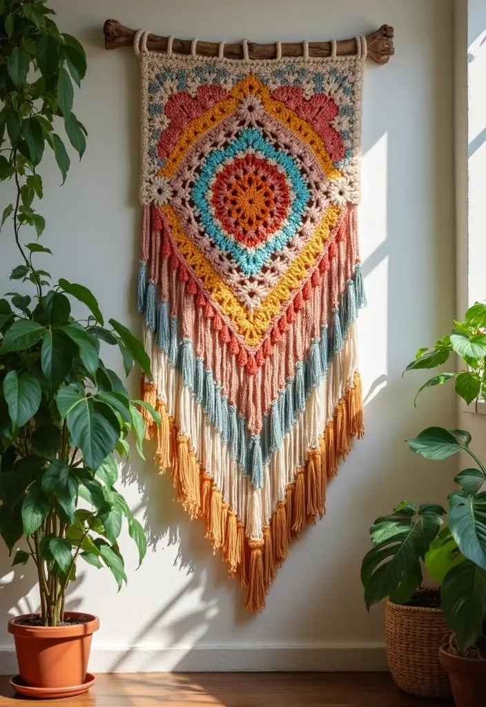 27 Unique Crochet Clothing and Accessories to Elevate Your Handmade Wardrobe - 18. Crochet Wall Hangings