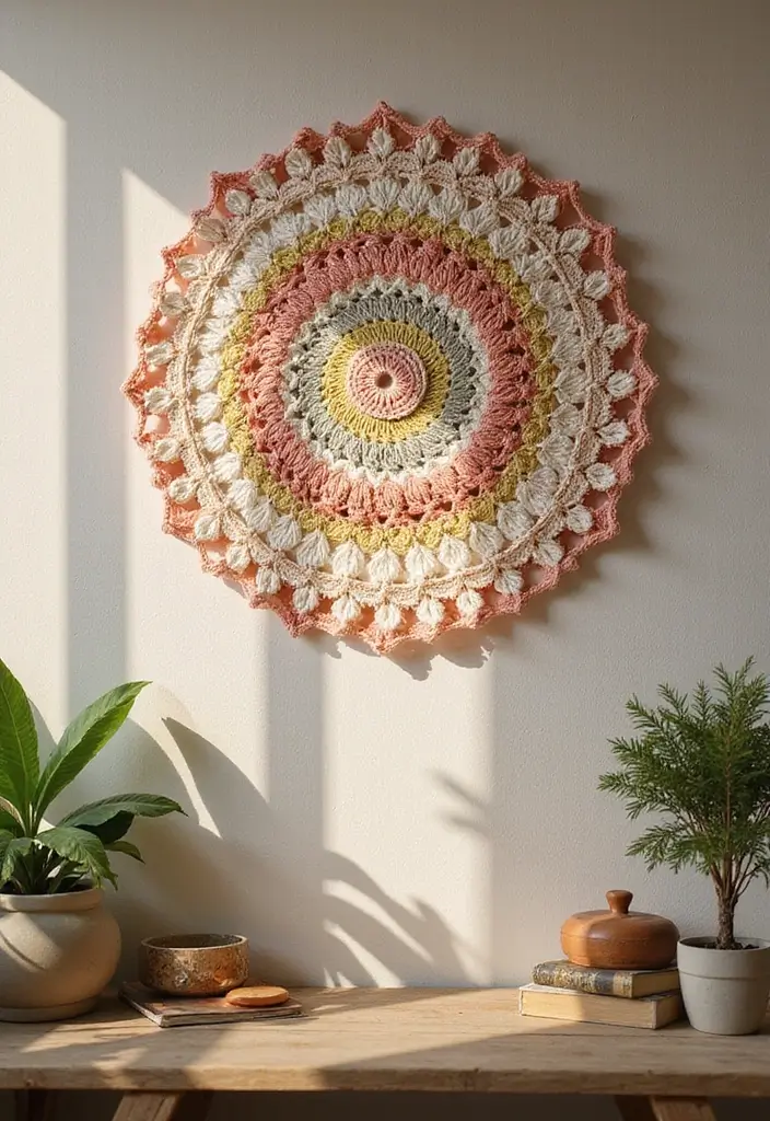 27 Unique Crochet Clothing and Accessories to Elevate Your Handmade Wardrobe - 27. Crochet Wall Art