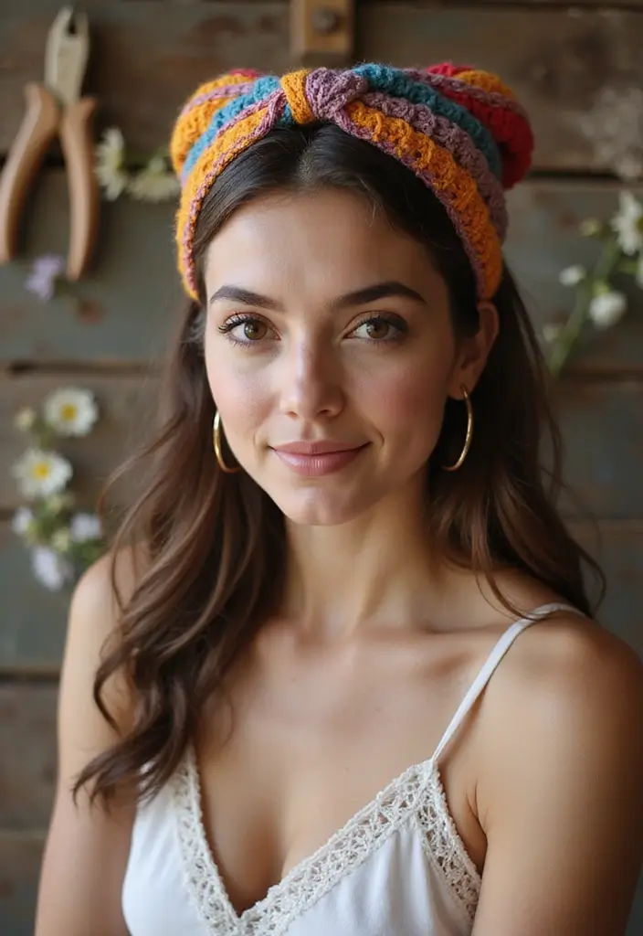 27 Unique Crochet Clothing and Accessories to Elevate Your Handmade Wardrobe - 8. Playful Crochet Headbands