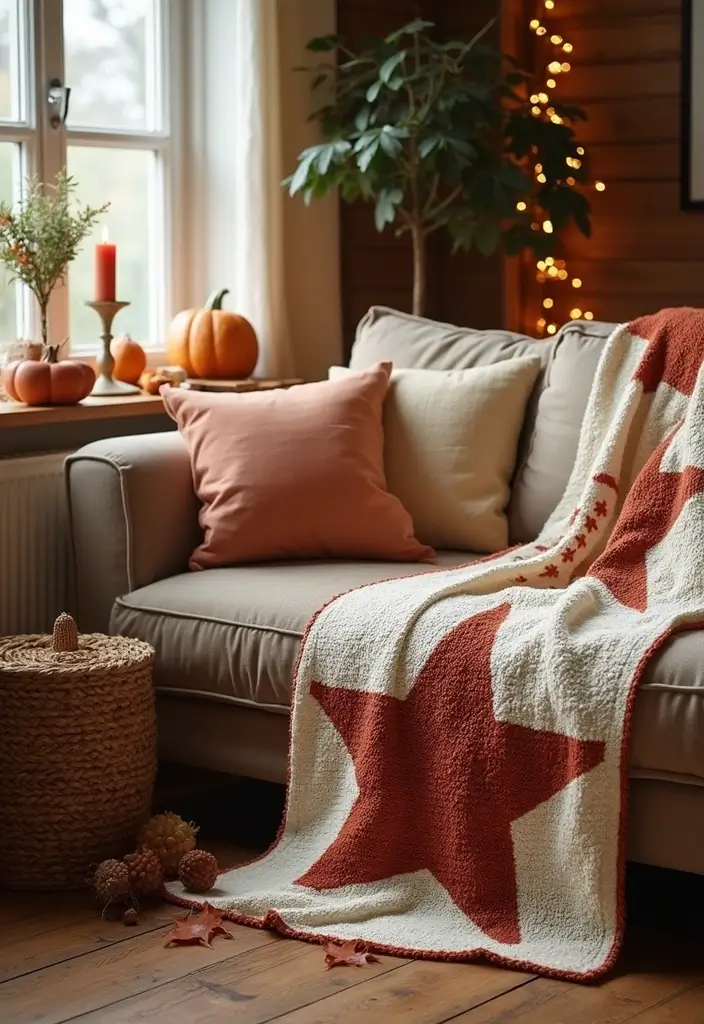 27 Vibrant and Colorful 6 Day Star Blanket Crochet Designs for Your Next Cozy Project - 20. Seasonal Themes