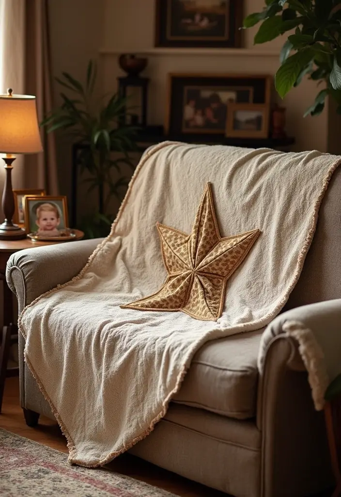 27 Vibrant and Colorful 6 Day Star Blanket Crochet Designs for Your Next Cozy Project - 22. Upcycled Family Heirloom