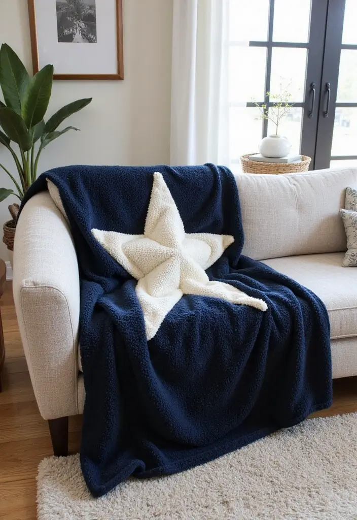 27 Vibrant and Colorful 6 Day Star Blanket Crochet Designs for Your Next Cozy Project - 23. Cozy Throws for Every Room