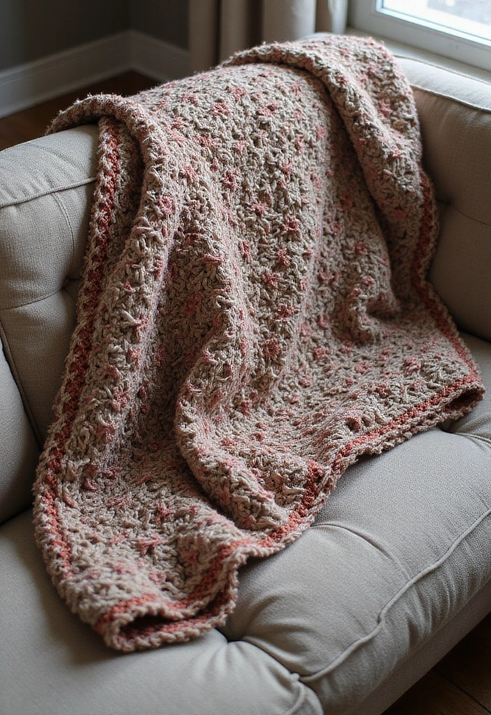 27 Vibrant and Colorful 6 Day Star Blanket Crochet Designs for Your Next Cozy Project - 6. Textured Star Blanket