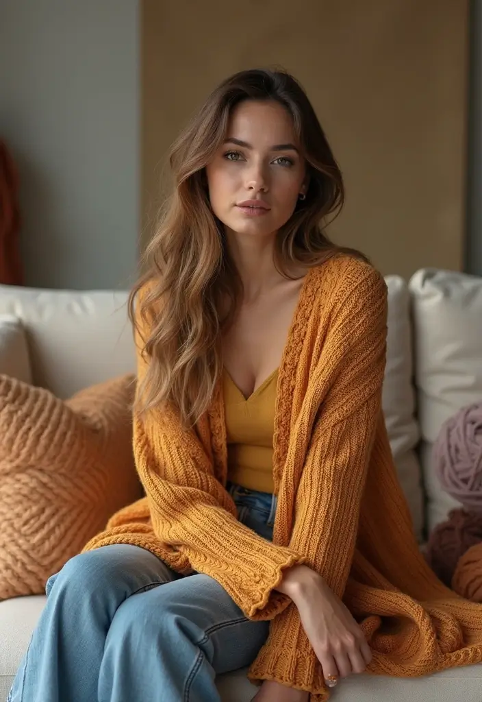 28 Cozy Crochet Cardigan Pattern Free Ideas for Layering and Warmth - 23. Knit and Crochet Combination Cardigan