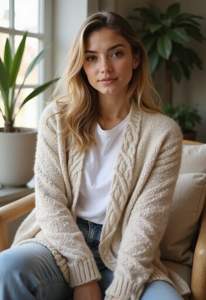 28 Cozy Crochet Cardigan Pattern Free Ideas for Layering and Warmth - 8. Textured Stitch Cardigan