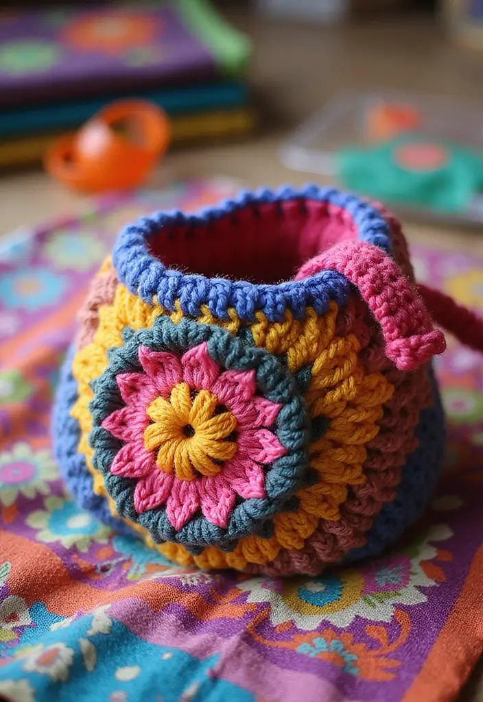 28 Crochet Patterns for Beginners with Basic Stitches Using Eco-Friendly Yarn - 10. Basic Crochet Pouch