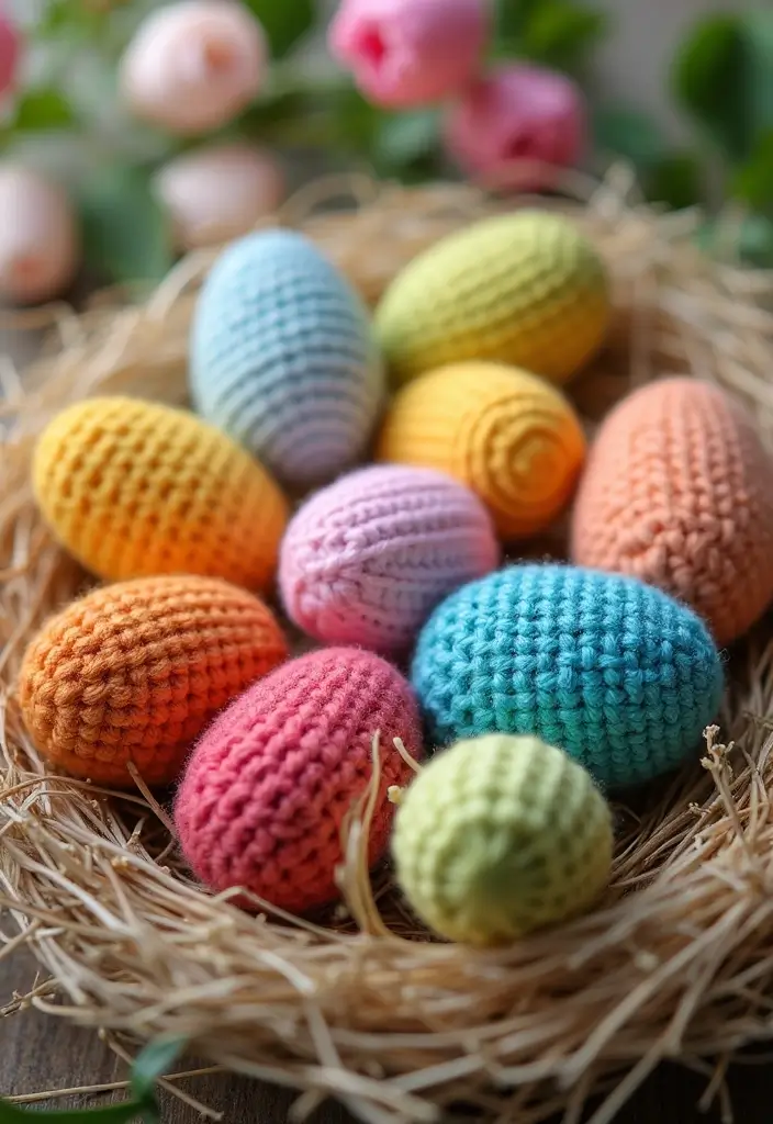 28 Crochet Patterns for Beginners with Basic Stitches Using Eco-Friendly Yarn - 28. Easy Crochet Easter Egg
