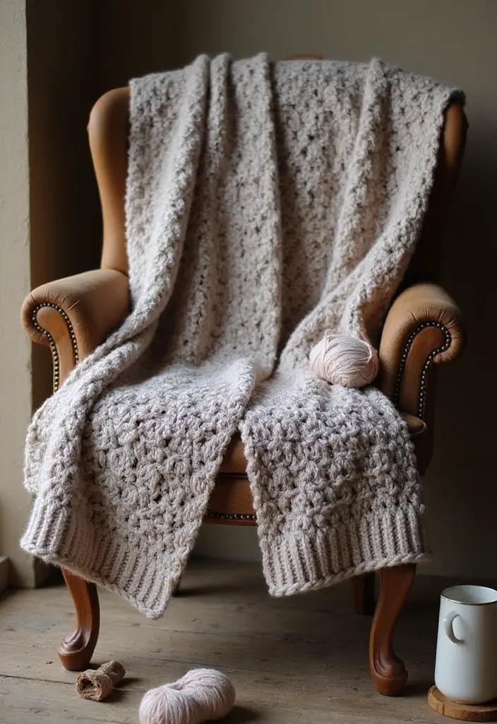 28 Crochet Patterns for Beginners with Basic Stitches Using Eco-Friendly Yarn - 4. Chunky Scarf