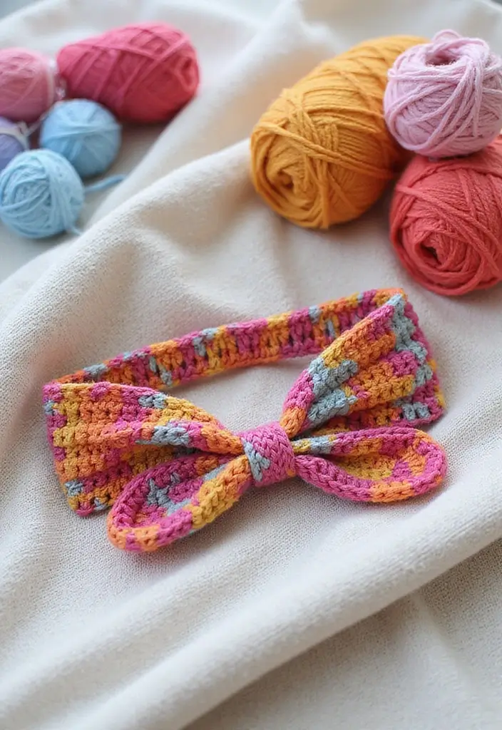 28 Crochet Patterns for Beginners with Basic Stitches Using Eco-Friendly Yarn - 6. Easy Crochet Headband