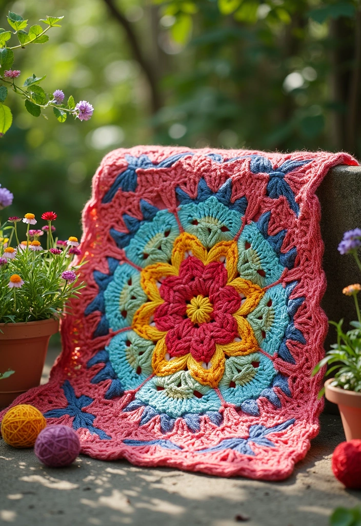 28 Cute and Warm Crochet Baby Blanket Free Pattern Designs Perfect for Newborn Gifts - 10. Flower Power Blanket