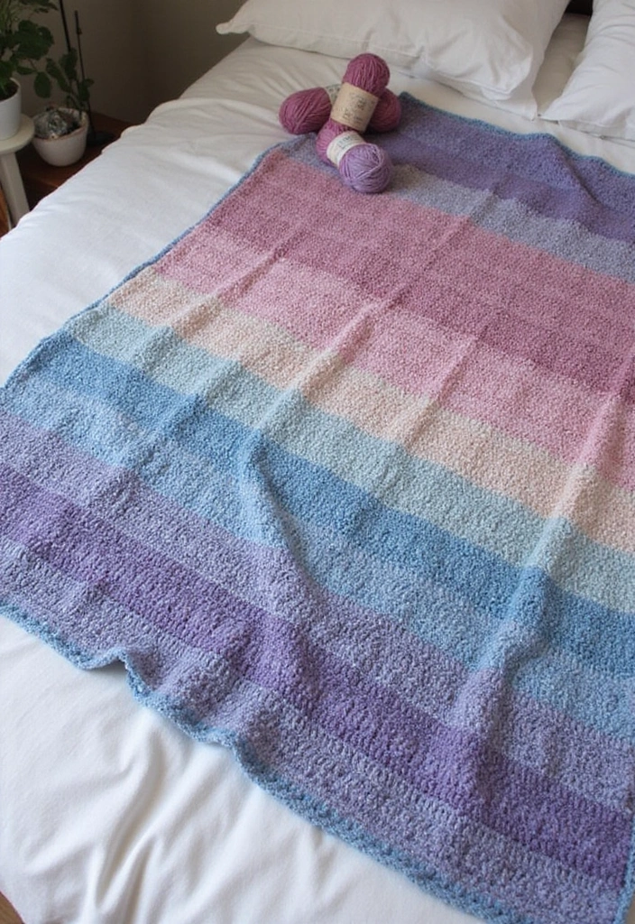 28 Cute and Warm Crochet Baby Blanket Free Pattern Designs Perfect for Newborn Gifts - 26. Twinkling Twilight Blanket