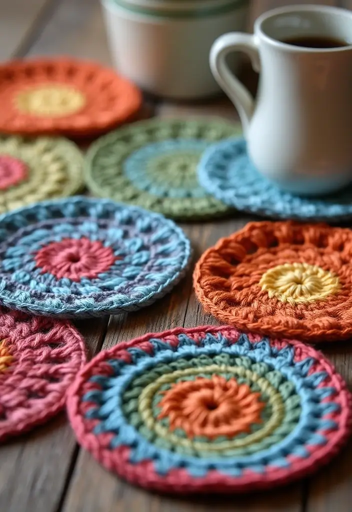 28 Fast Crochet Ideas for Beginners: Simple Projects to Get You Hooked - 1. Cozy Crochet Coasters