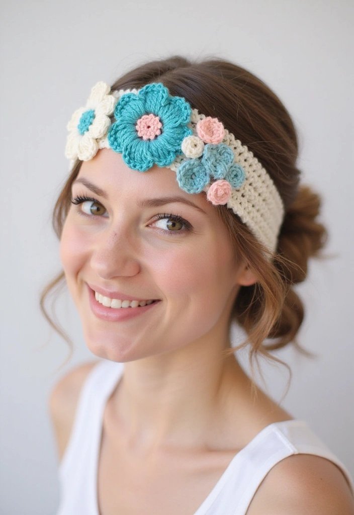 28 Fast Crochet Ideas for Beginners: Simple Projects to Get You Hooked - 20. Simple Crochet Headbands with Flowers