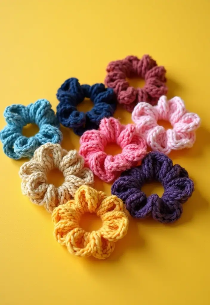 28 Fast Crochet Ideas for Beginners: Simple Projects to Get You Hooked - 25. Fast Crochet Hair Ties