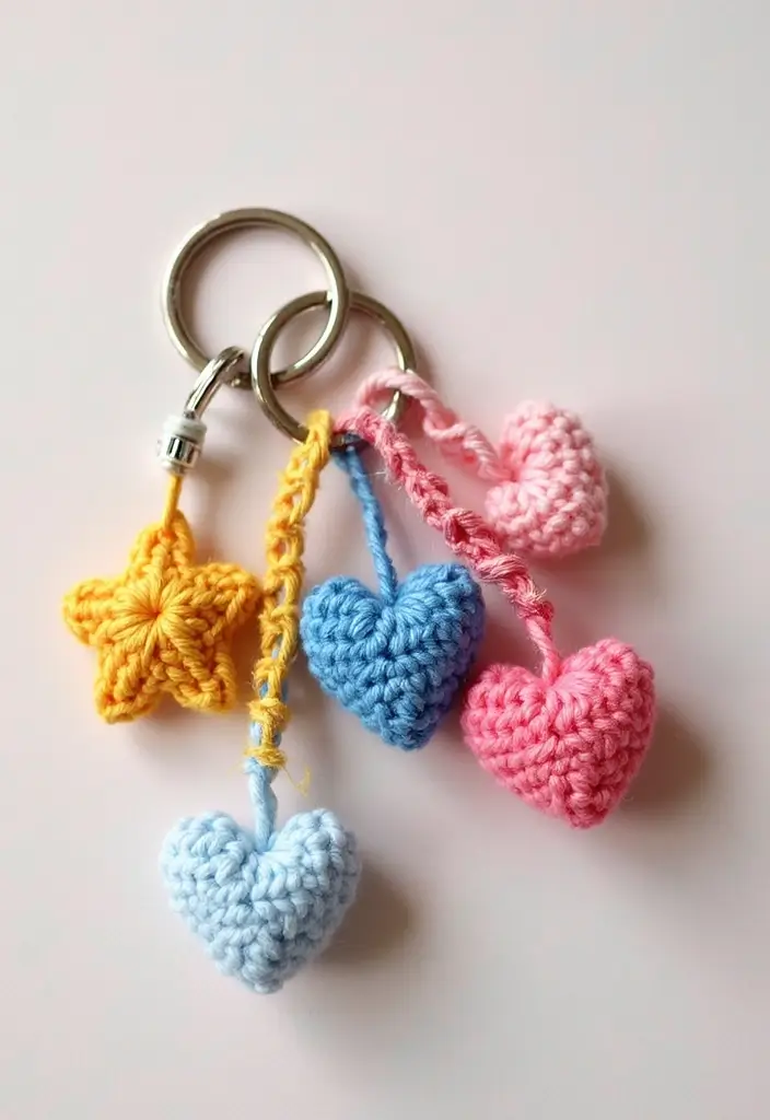 28 Fast Crochet Ideas for Beginners: Simple Projects to Get You Hooked - 4. Quick Crochet Keychains