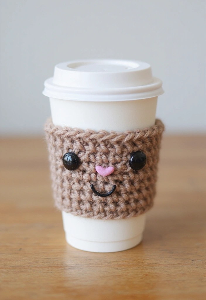 28 Fast Crochet Ideas for Beginners: Simple Projects to Get You Hooked - 5. Beginner Crochet Coffee Sleeves