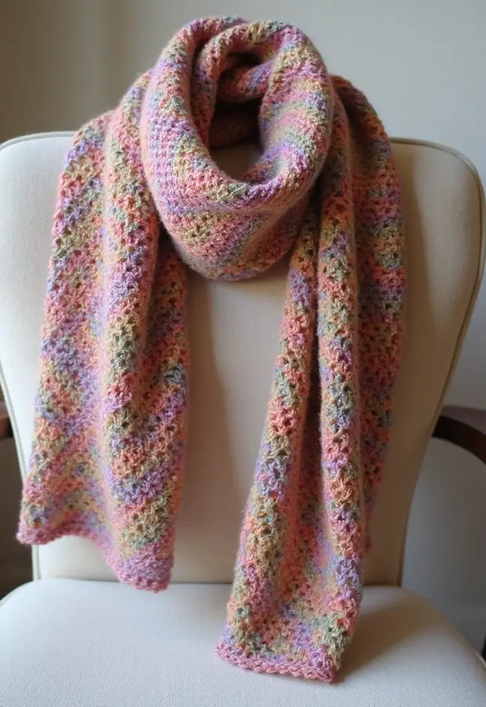 28 Fast Crochet Ideas for Beginners: Simple Projects to Get You Hooked - 8. Easy Crochet Scarves