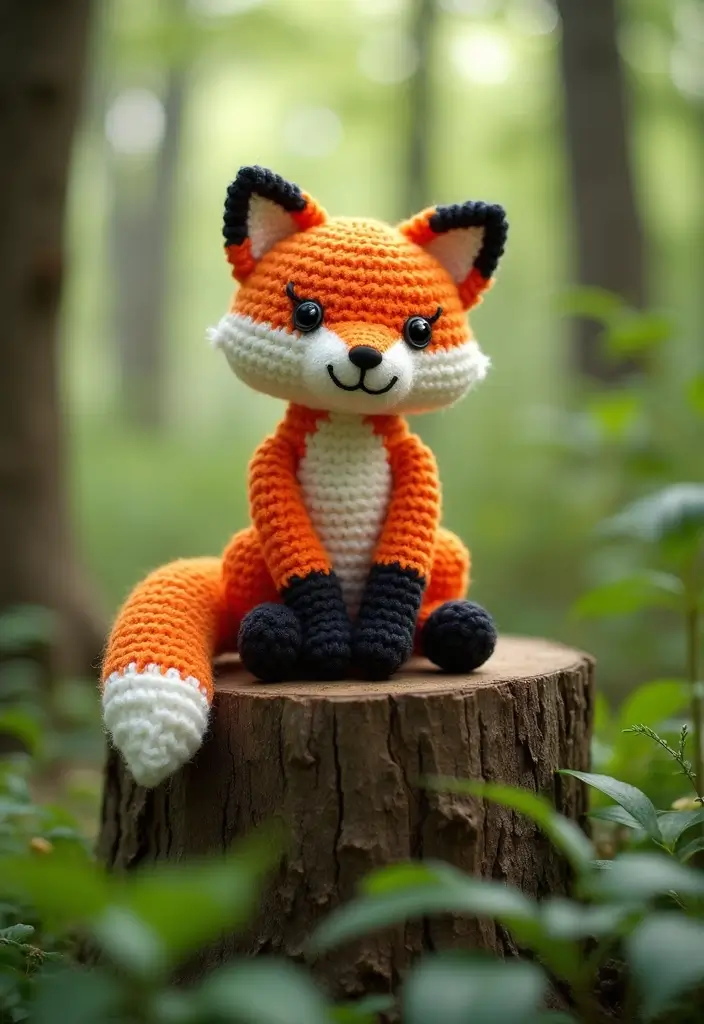 28 Fun Crochet Amigurumi Free Patterns Featuring Animals and Characters - 3. Cheeky Fox Amigurumi