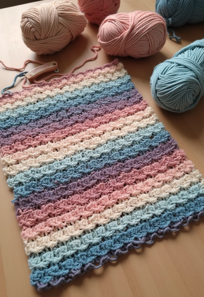 28 Granny Square Crochet Patterns to Inspire Your Next DIY Project - 6. Granny Stripe Pattern