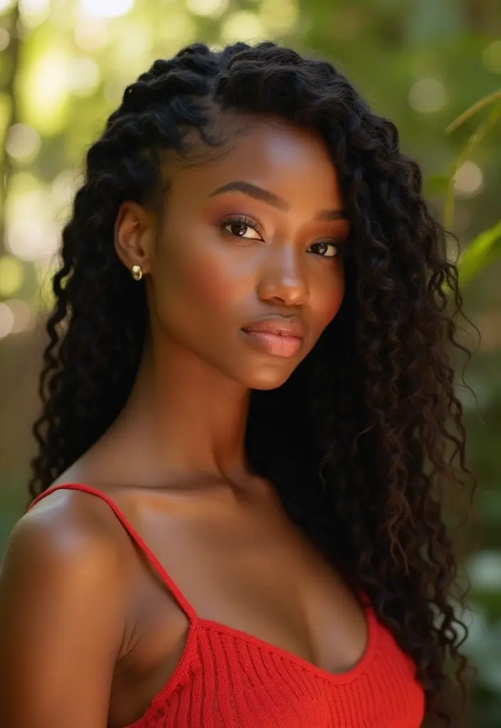 28 Half Braids Half Crochet Hairstyles That Blend Texture and Style Perfectly - 9. Half Cornrows with Crochet Flare